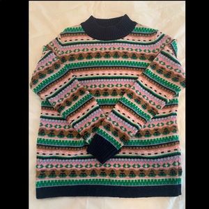 JCrew Mockneck Fair Isle Sweater